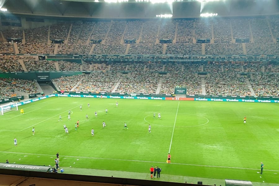 Vista general del Estadio de La Cartuja de Sevilla durante un partido del Real Betis en LaLiga, en la temporada 2025-26