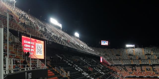 Valencia - Barcelona, jornada 4: Mestalla vacío hasta el 19