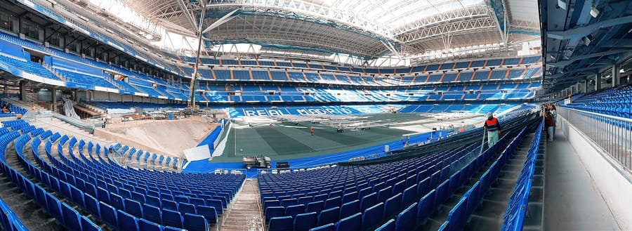 Prolegómenos de un partido de LaLiga en el Camp Nou antes del inicio del encuentro